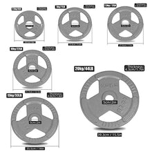 Generic Olympic Weight Plate Set 262LB Rubber Grip for Strength Training