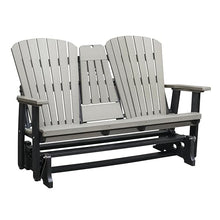American Furniture Classics Two Person Glider Light Gray and Black