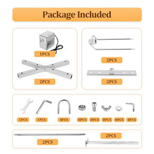 YXCUSAM Electric Barbecue Grill Kit, Heavy Duty, Outdoor Party Barbecue Fork, Multi-Function Electric Grill, Suitable for Campfire Barbecue