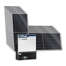 ExpertPower 7560W Solar Power System Kit | 48V - 120V 6.5KW Hybrid Solar Inverter, 540W Bifacial Solar Panels x 14, 120A MPPT Controller | Residential, Back Up, Home, Cabin, Off Grid