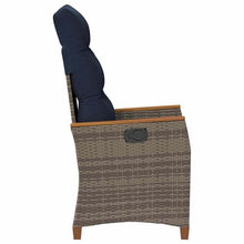 fsahslih Reclining Garden Chair Set of 2 Outdoor Patio Seats Grey