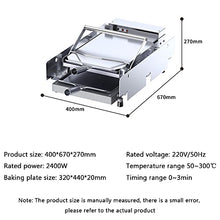 Commercial Automatic Hamburger Grilling Machine, Double-Deck Small Electric Hamburger Oven, Hamburger Shop Machinery Equipment, Can Bake 24 Slices at a Time