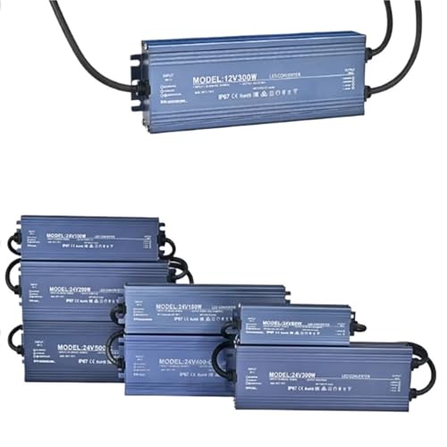 Waterproof IP68 Power Supply Outdoor Transformer 110V 220V AC DC 12V 24V LED Driver(500W,12 V)