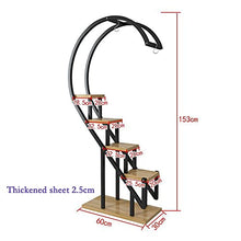RWGOVLU Flower Stand Metal Plant Stand Flower Planter Rack Pot Holder Multi-Layer Plant Display Shelf Organizer