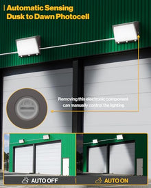 Sunco 6 Pack Wall Packs, Dusk to Dawn, Dual Selectable, 80-120W, Dimmable