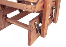 American Furniture Classics Model MM102-110 23" Cedar Adirondack Glider with Gliding Ottoman