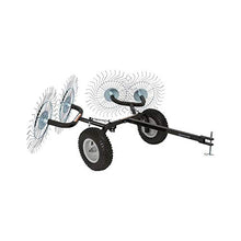 Yard Tuff Acreage Rake 4-Tine Steel Tow-Behind Lawn Dethatcher