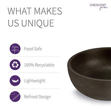 Crescent Garden Extra Large Outdoor Planter Bowl with Drain Hole for Water Gardens, Fountains, Decorative Landscaping - 40" W x 15" H (Old Bronze)