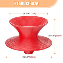 Renvan Gyro Spun Chair for Adult, 36inch Rotating Spun Chair with Anti-Slip Texture, Outdoor Spinning Top Chairs for Mall/Playroom/Backyard (Red, Large)