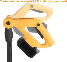 aromaoveite Cordless Snow Shovel w/Gloves+Heated Snow Shovel,Electric Snow Blower for Driveway-Adjustable Front Handle 90° Rotates,41cm Width, 15cm Depth,10m Throwing Distance(2 Batteries),Yellow