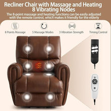 Adjustable Power Lift Recliner with Massage Heat & Extended Footrest