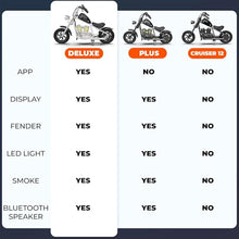 HYPER GOGO Cruiser 12 Deluxe Kids Electric Motorbike with App and Music Player Pine