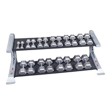 Body-Solid SDKR500DB Pro Clubline 2-Tier Dumbbell Rack Grey/Black