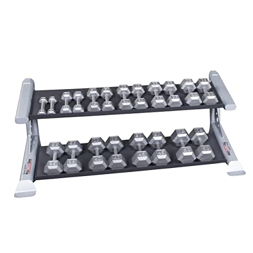 Body-Solid SDKR500DB Pro Clubline 2-Tier Dumbbell Rack Grey/Black