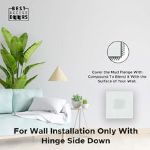 Best 24" x 24" Drywall Inlay Access Panel - Flush Aluminum Access Door with 5/8" Drywall Insert, Mud-in Flange, Welded Frame, Removable Hatch, Touch Latches, BA-IVHDF