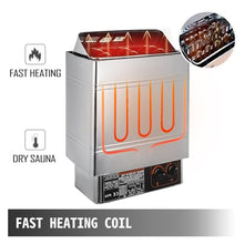 POGHDBXA Sauna Accessories, Heater, 2/3/6/9KW Sauna, Internal/External Controller, Electric Stove, Heating Oven, Dry Room Equipment Powerful Heat(6kw)