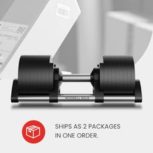 FF Finer Form NUOBELL Adjustable Dumbbell Pair 5-80 lbs Ash