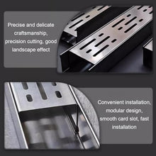 WQPMRMG Stainless Steel Drainage Channel for Garden, Driveway, Bathroom, Patio, Shower - Durable Water Drainage System for Efficient Rainwater Management