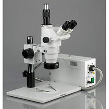 AmScope Professional Trinocular Stereo Zoom Microscope with Fiber-Optic Ring Light