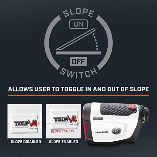 Bushnell Tour V4 Shift Golf Laser Rangefinder White-Red