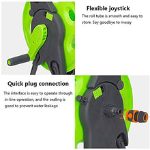 Gardening Hose Reel Cart Garden Hose Reel Set 20M/30M/50M with Spray Gun and Auto Wind-Up Guiding System 98ft Hose Reel car Hose,One Color-98ft hose reel car