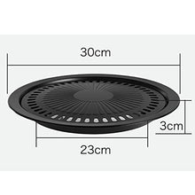 Round Barbecue Plate Barbecue Grill Iron Plate Household Outdoor Picnic Barbecue Grill Barbecue Pot Barbecue Tool