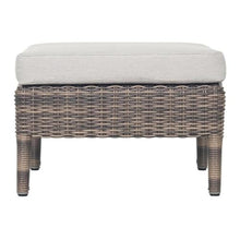 Seasonal Living Provenance Signature Wicker Leeward Aluminum Ottoman Brown