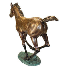Design Toscano Galloping Horse Foal Cast Bronze Garden Statue Two Tone Bronze & Verdigris