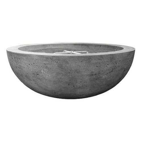 Lakeview Valley Bay 4 48-Inch Propane Round Fire Bowl - Pewter - SCPH-404-4LP