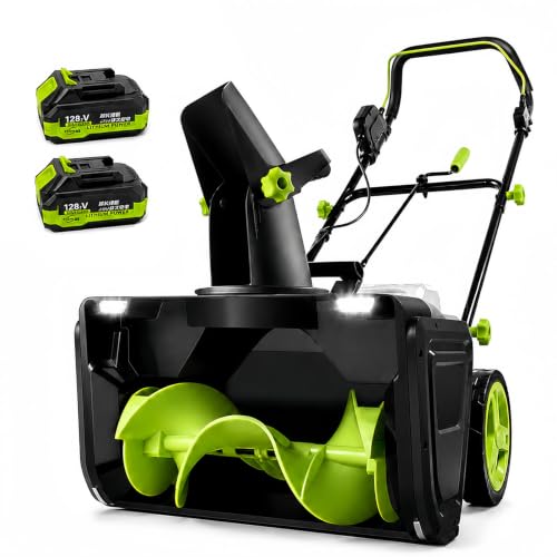 SHUMIAO 40V Battery Powered Snow Blower, 20" Brushless Thrower