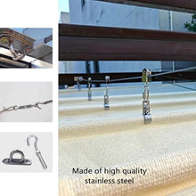 Retractable Wave Shade Sail Awning - UV-Resistant Outdoor Canopy,