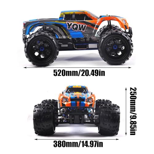 WANZRXX Nitro Powered RC Truck 1/8 Scale 4WD 90KM/H 26CXP Engine