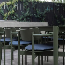 JOSOGO Patio Metal Arm Chair Desk, Patio Furniture Outdoor Chairs and Table for Outside, Garden,Patio & Garden(D)