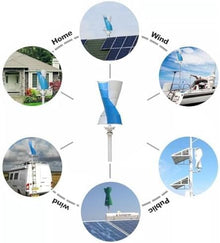 KZZAAO 3KW Vertical Axis Wind Turbine Generator Kit