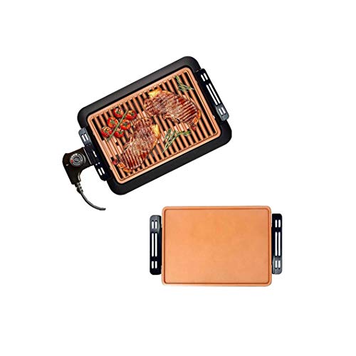 AFPSDLFJDLS Electric BBQ Grill Household Barbecue Machine Hotplate Smokeless Grilled Meat Pan