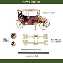 Old TYME Car Weathervane - Pure Copper by Good Directions