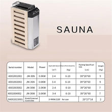 POGHDBXA Sauna Accessories, Sauna Heater, Stove Stainless Steel for Home, Equipment, Internal Control/External Control for, Hotel, SPA(Internal Control,3kw)