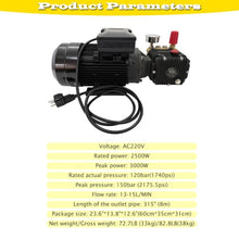 HQHAOTWU Electric Pressure Washer 120Bar Pressure