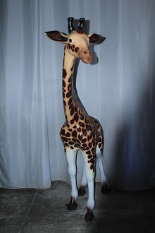 Nifao Life Size Aluminum Giraffe Statue, Safari Animal, 65"L x 16"W x 83"H
