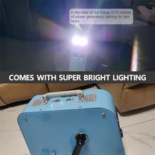 Portable Foot Generator, 350 W, Multifunctional Hand Crank Generator, 12 V/48 V/220 V Output, Dual USB Fast Charge Output, DIY Foot Generator