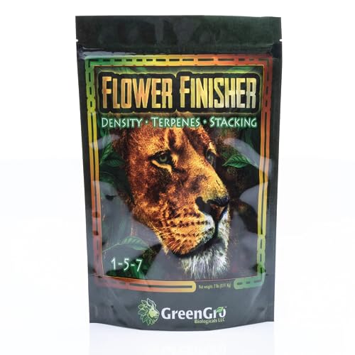 GreenGro Flower Finisher - Organic NPK Fertilizer & Big Bloom Booster for Plants in Flower/Ideal Nutrients to Maximize Yields/P-K Booster Phosphorus Fertilizer/Denser & Bigger Buds (35 lb)