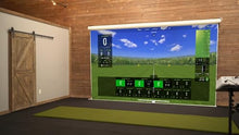 Golf Simulator Guys Electric Retractable Golf Simulator Impact Screen 10ft White