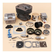 LUZDYJMG Cylinder Pan Carburetor Bearing Oil Seal Choke Throttle Rod 44mm Kit Fit for 340 350 345 Chainsaw Motor Engine Spare Parts