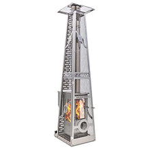 90,000 BTU Stainless Steel Outdoor patio Heater, 12 Ft Heating Radius, Wood Pellet Fired (Revere Elite)
