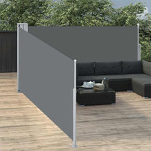 YITHOPI Retractable Side Awning for Outdoor Spaces - Adjustable 39.4 ft Width, Anthracite Finish, UV Resistant Fabric, Aluminum Frame for Patio and Balcony Shade