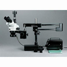 AmScope Digital Trinocular Stereo Zoom Microscope 3.5X-90X Black