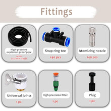 ERRULAN Farm Livestock Cooling & Misting System Kit, Fence Sprinkler Fogger for Heat Stress Prevention, Barn, Dairy & Animal House Irrigation