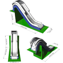 YEYUBIW Inflatable Yacht Floating Water Slide Summer Use Water Park Float Sports Lake Water Amusement Park Equipment,22.9Ft/7M,White