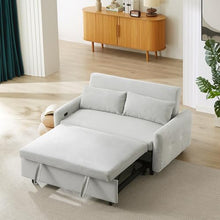 NDPQN 57" Convertible Loveseat Sofa Bed Light Blue