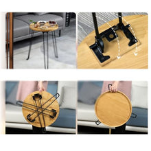 BTZHY Coffee Table JHNNMS Folding Coffee Table Round Table Household Bay Window Table Outdoor Courtyard Mini Tea Table (D 35 * 35 * 52cm)